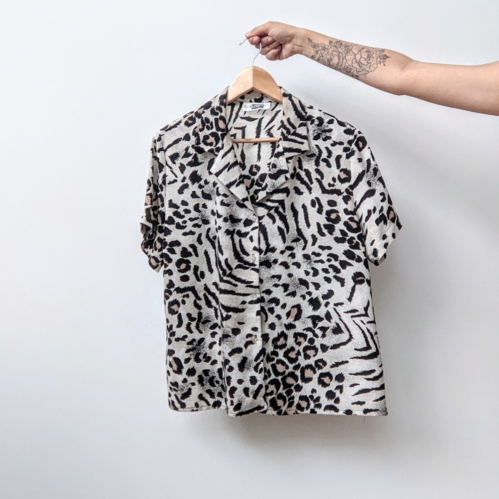 🖤 Vintage Cheetah Print Shirt - Picture 6 of 7